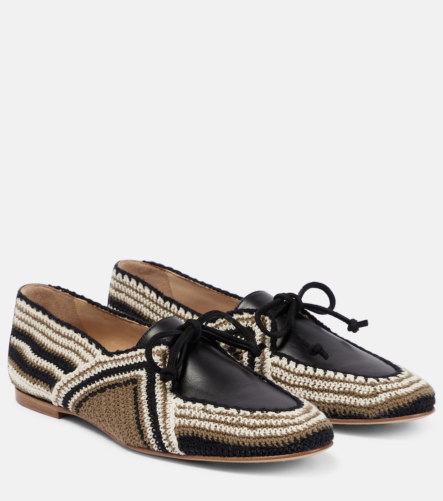 Gabriela Hearst Mocassins Hays en crochet et cuir