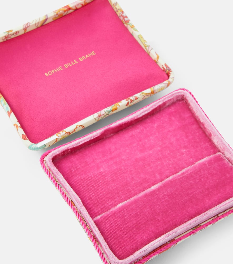 Sophie Bille Brahe Sonya Small Floral Jewelry Box In Multicoloured
