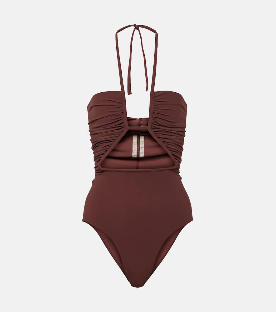 Rick Owens Halterneck cutout swimsuit