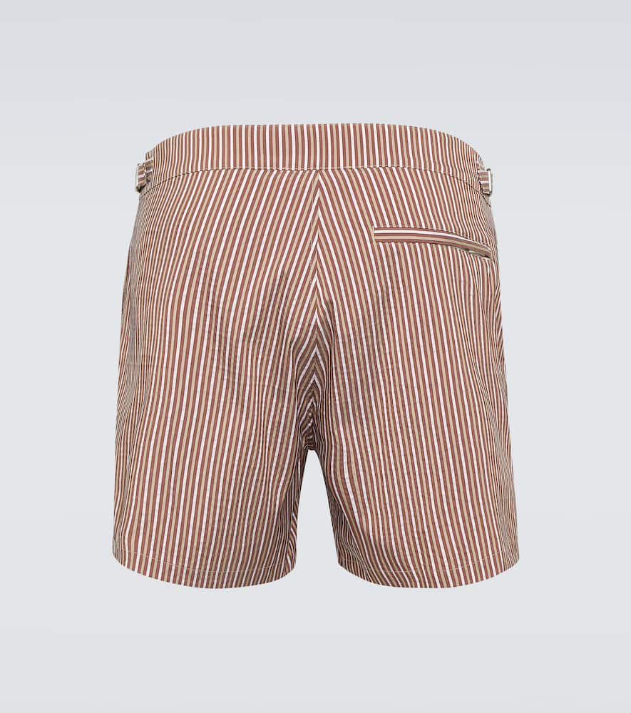 Shop Loro Piana Kito Swim Trunks In Red