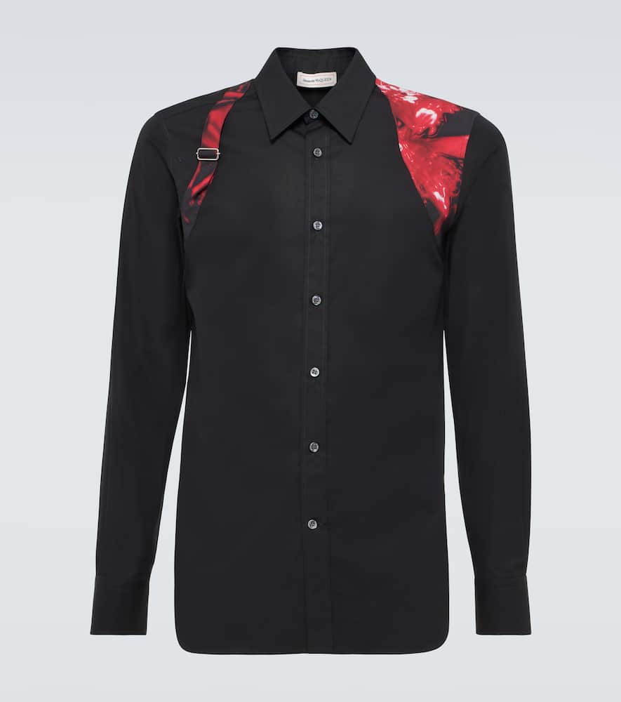 Alexander McQueen Harness cotton poplin shirt