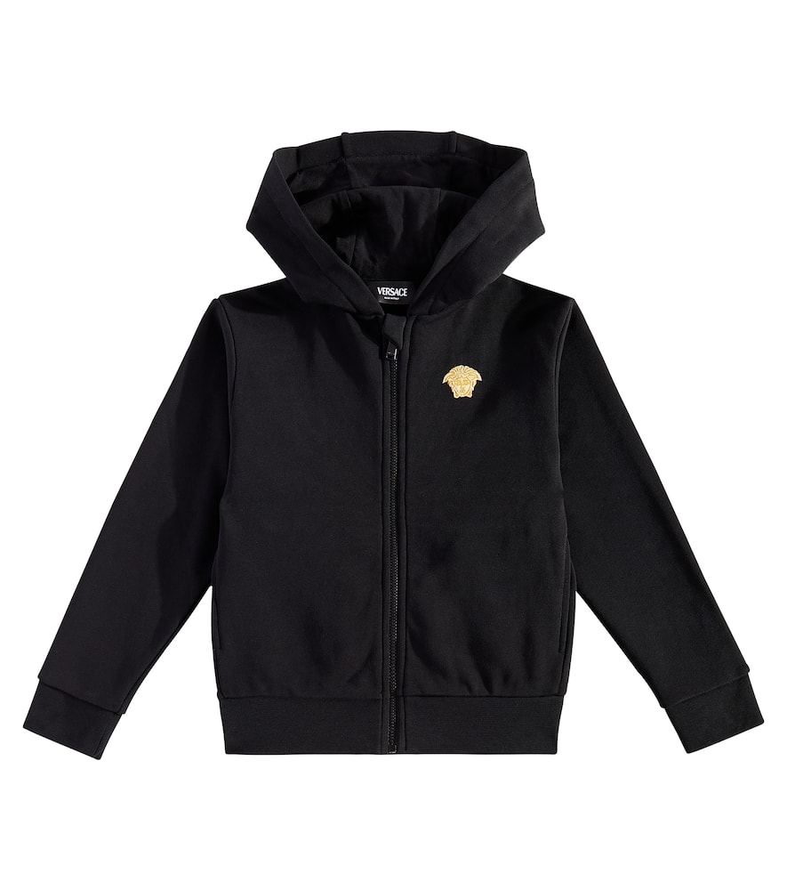 Versace Kids Medusa cotton jersey zip-up sweatshirt