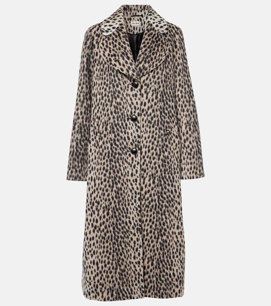 Rosemary leopard-print coat
