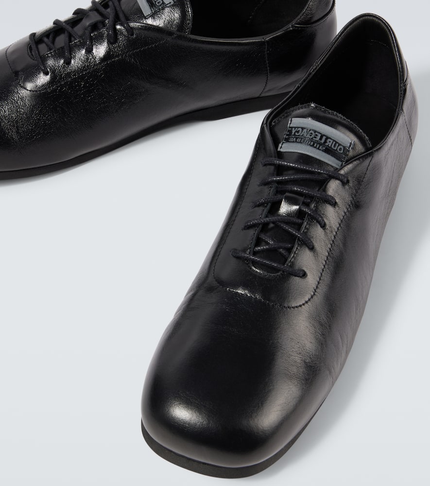 Our Legacy Sneak In Leather Sneakers In Black
