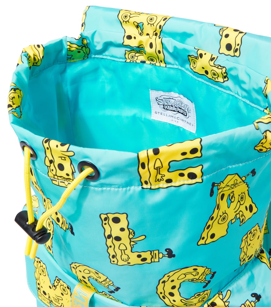  Stella Mccartney Kids Stella Mccartney Kids X Spongebob Bedruckter Rucksack Aus Canvas 