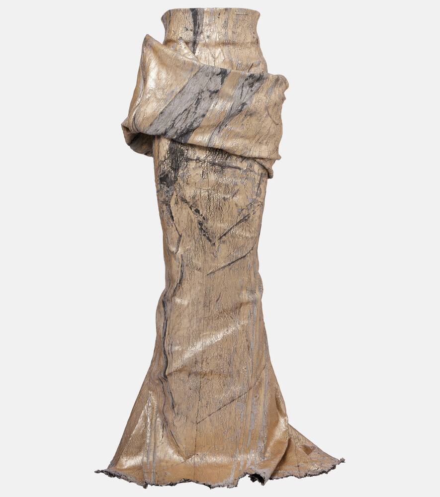 Rick Owens Cotton-blend maxi skirt