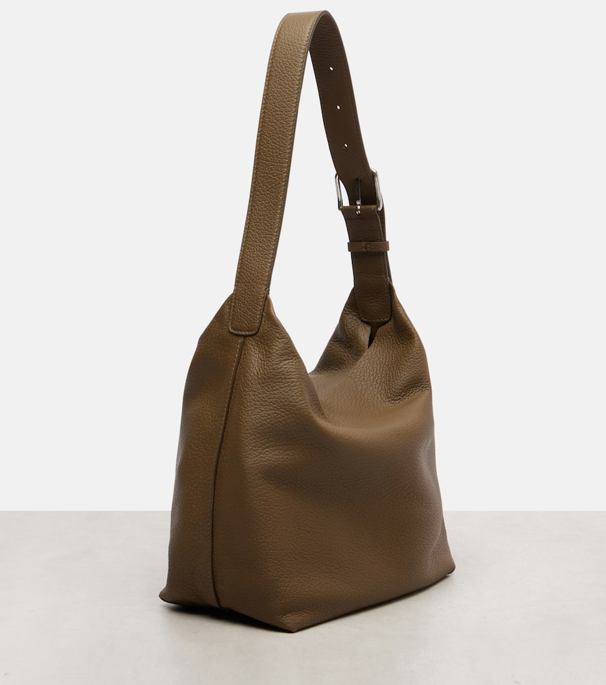 The Row Isa Leather Shoulder Bag In Green