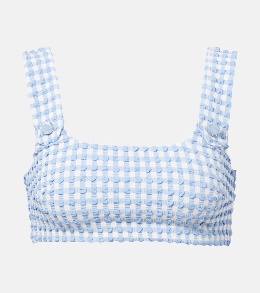 Ainsley gingham bikini top