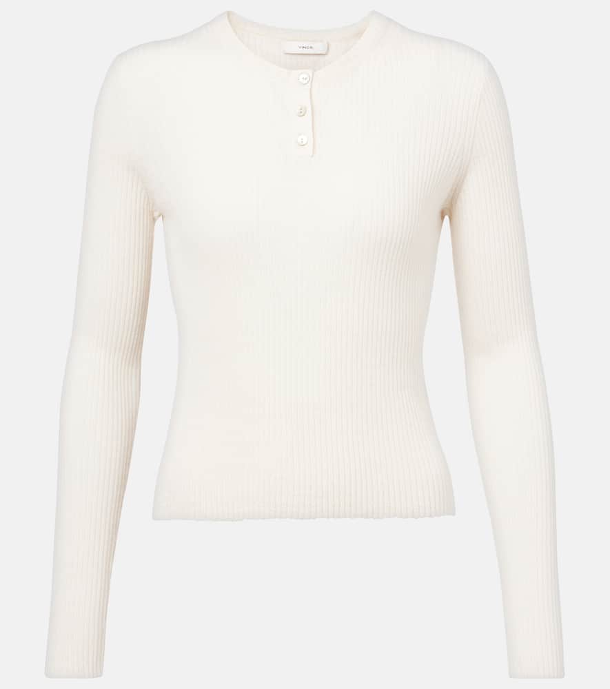 Vince Cashmere and silk Henley shirt