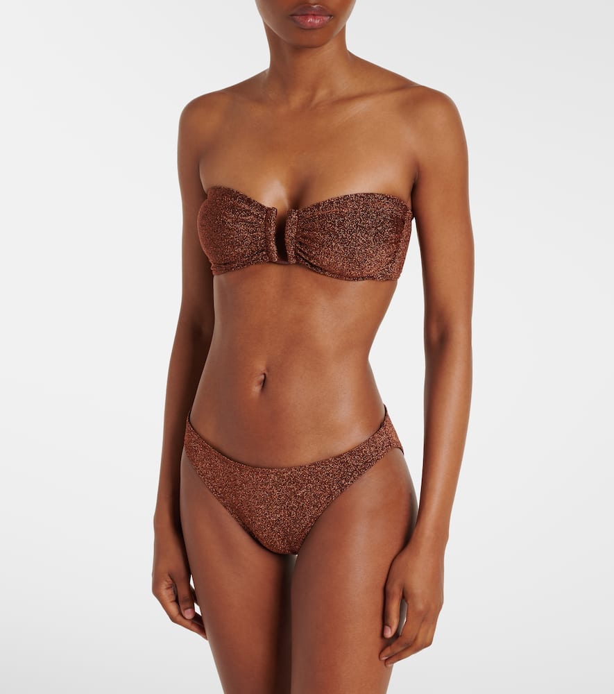 Eres Top Bikini Flamboyant In Misto Nylon Stretch Arancione Donna
