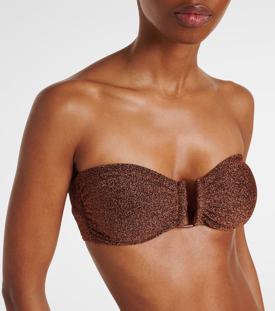 Eres Top Bikini Flamboyant In Misto Nylon Stretch Arancione Donna