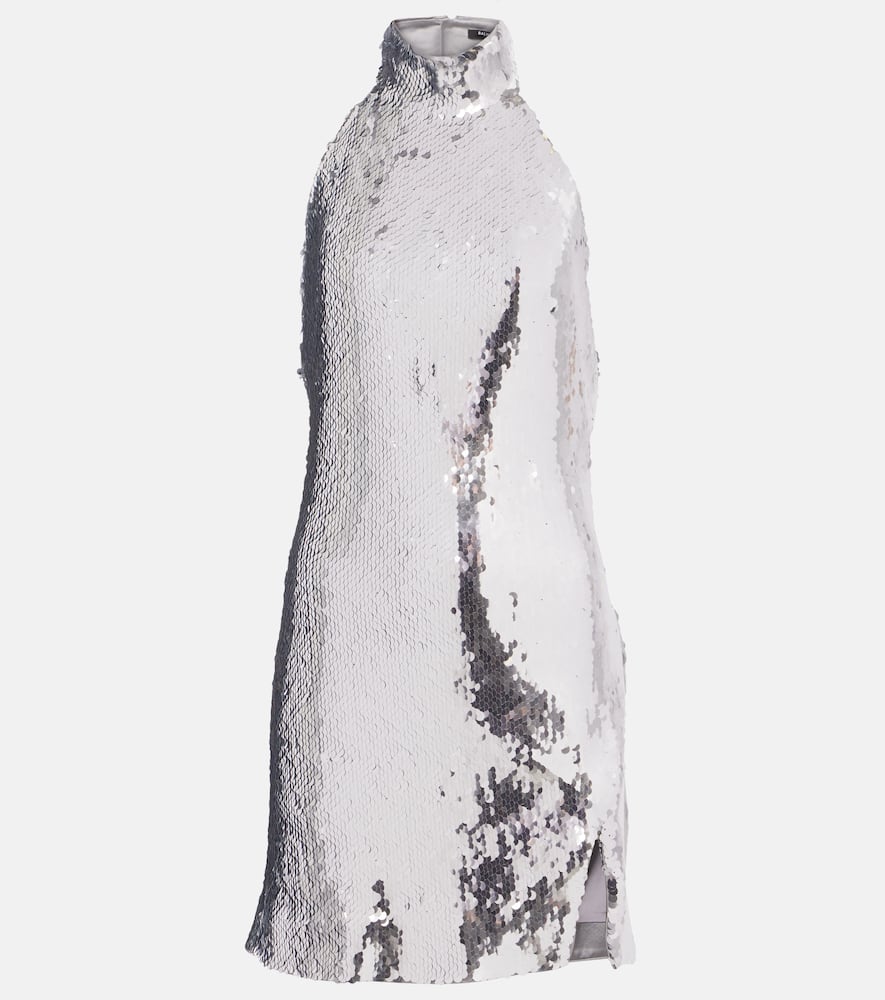 Balmain Sequined Minidress In Metallic
