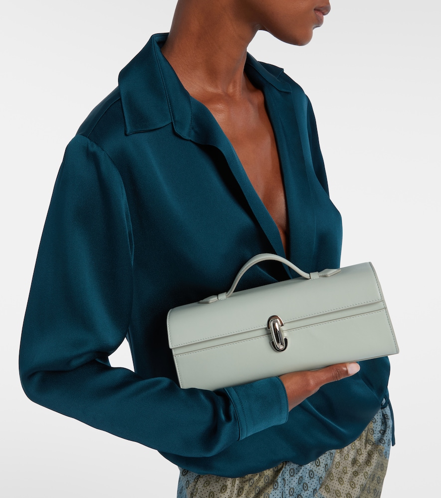 Savette Slim Symmetry leather tote bag