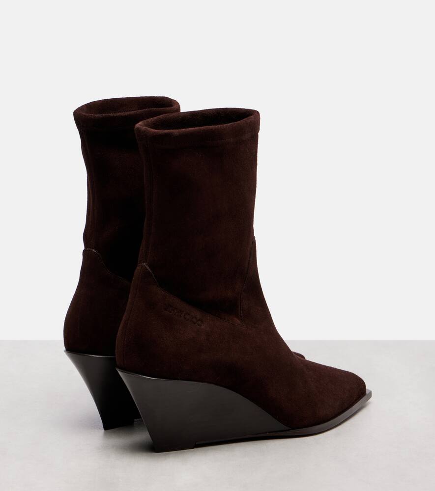 Jimmy Choo Hadley 60 Suede Ankle Boots In Brown