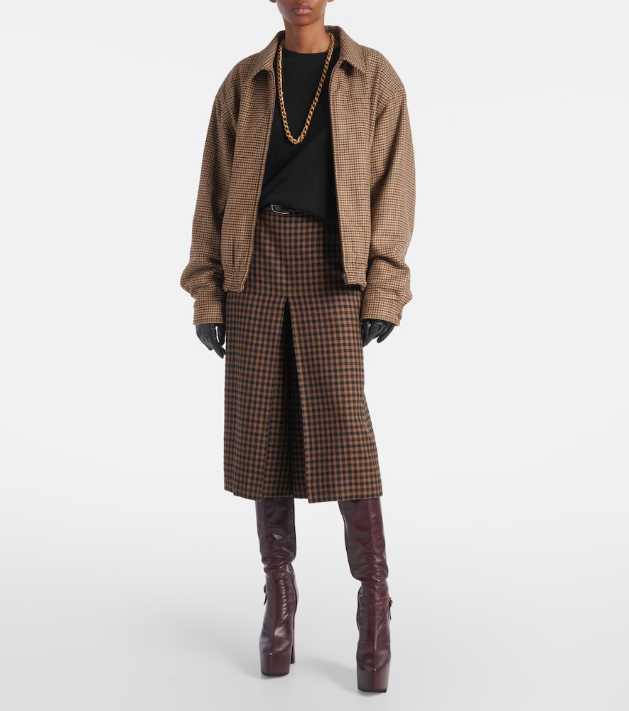  Saint Laurent Saint Laurent Mid-rise Culottes Aus Wolle 