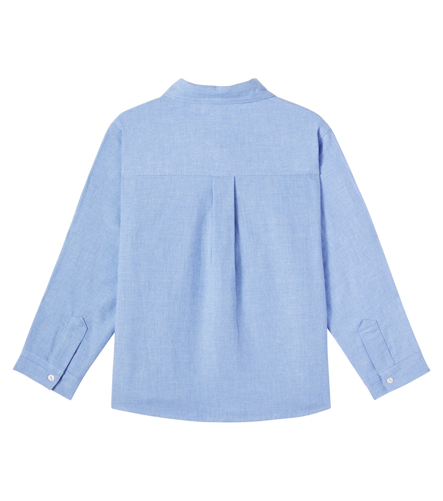 Cozmo Turin Cotton Flannel Shirt In Blue