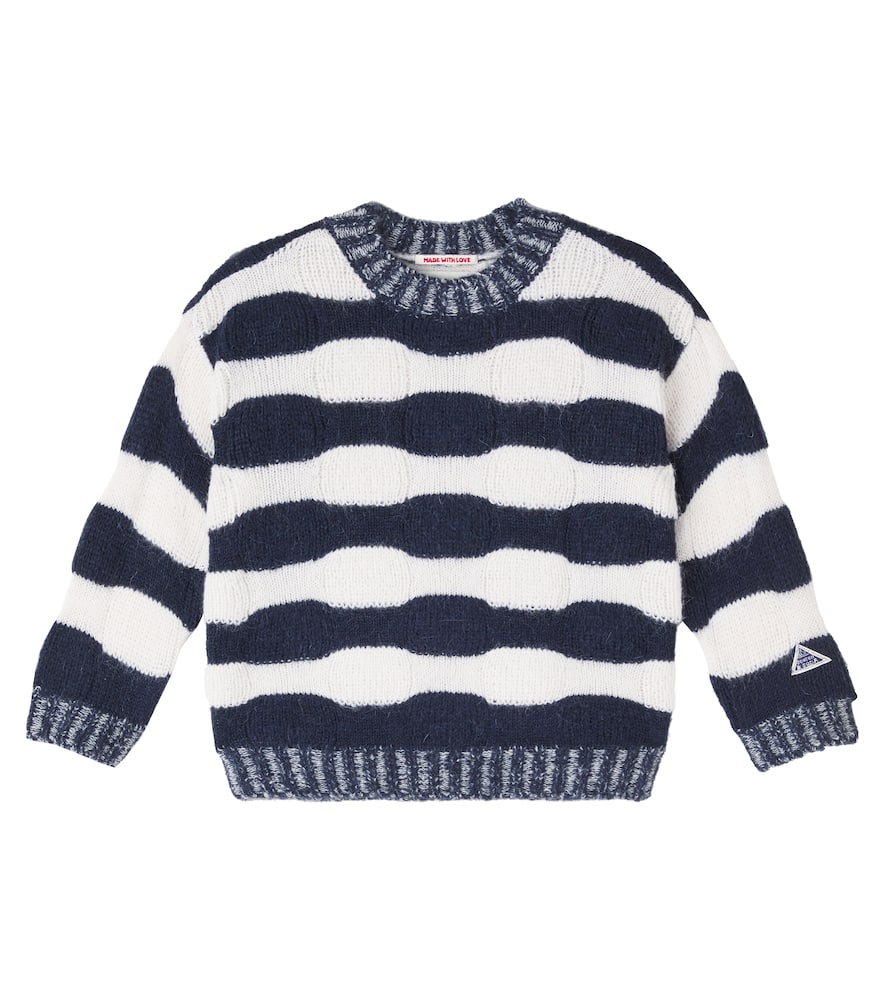 Scotch & Soda Striped Sweater In White