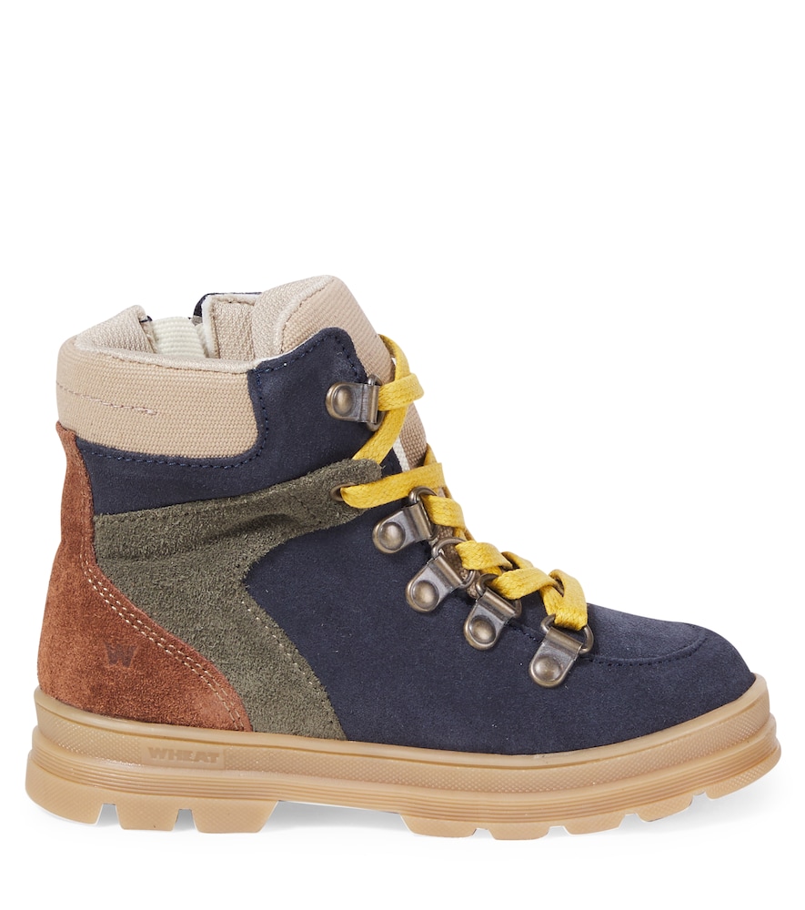  Wheat Wheat Toni Suede And Canvas Boots 