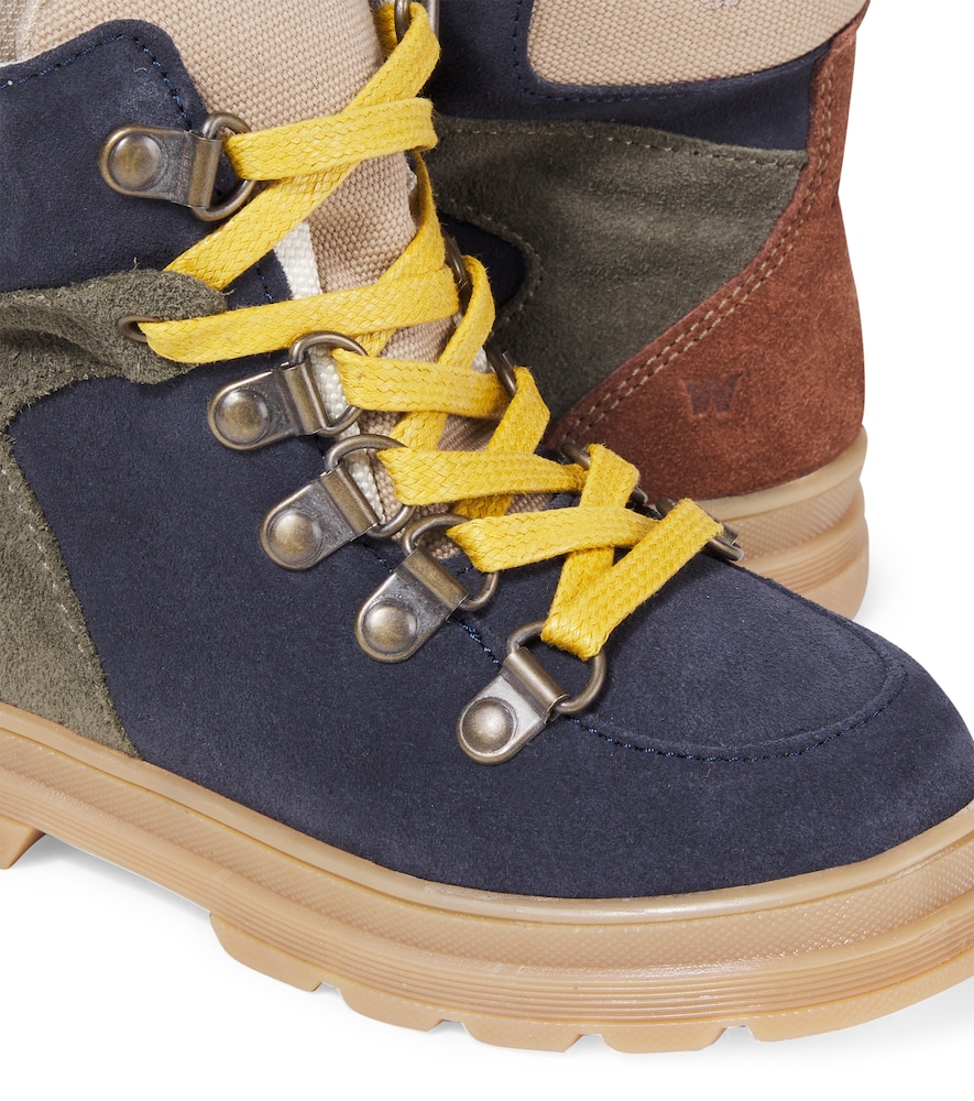  Wheat Wheat Toni Suede And Canvas Boots 