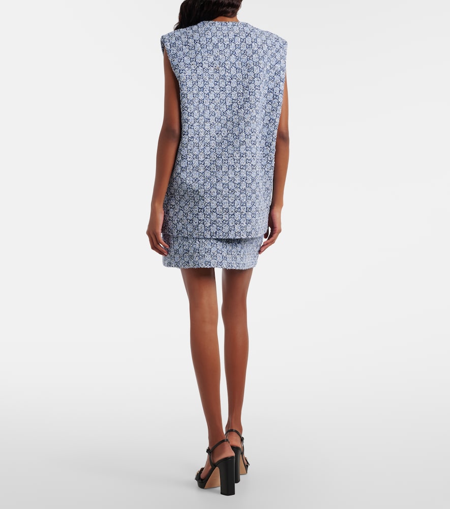  Gucci Gucci Gg Tweed Miniskirt 