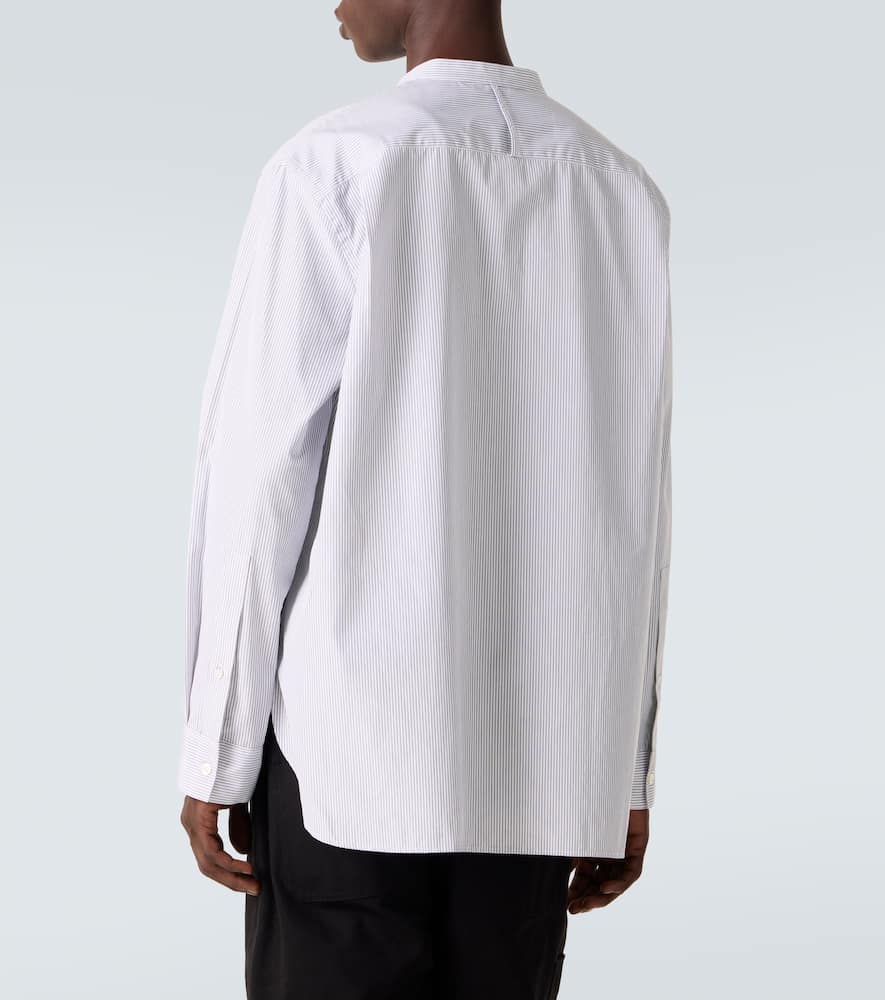 Studio Nicholson X Aaron Levine Nick Striped Cotton Shirt In Gray