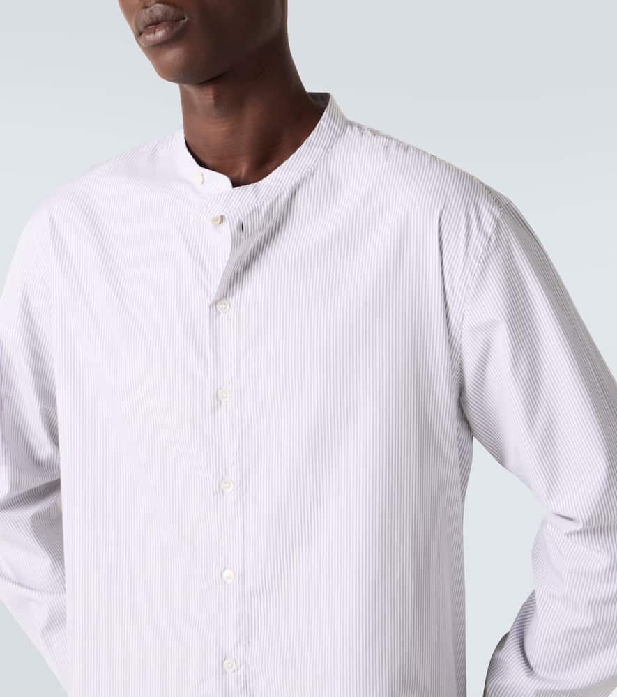 Studio Nicholson X Aaron Levine Nick Striped Cotton Shirt In Gray