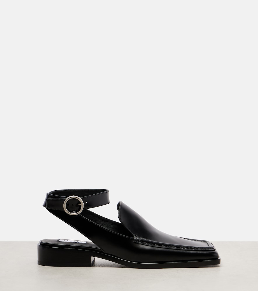  Alaia Alaia Leather Slingback Flats 