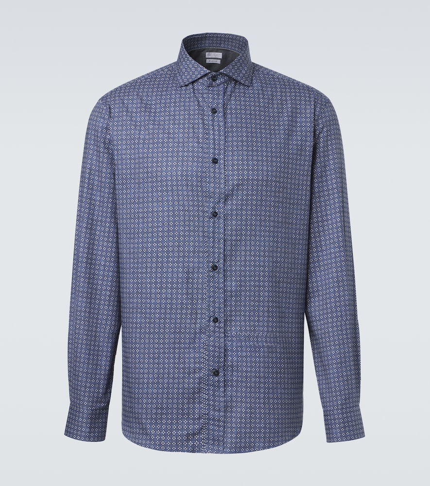 Brunello Cucinelli Chemise imprime en coton 525 €