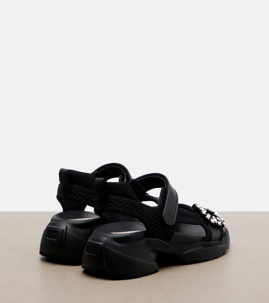  Roger Vivier Roger Vivier Viv' Run Embellished Sandals 