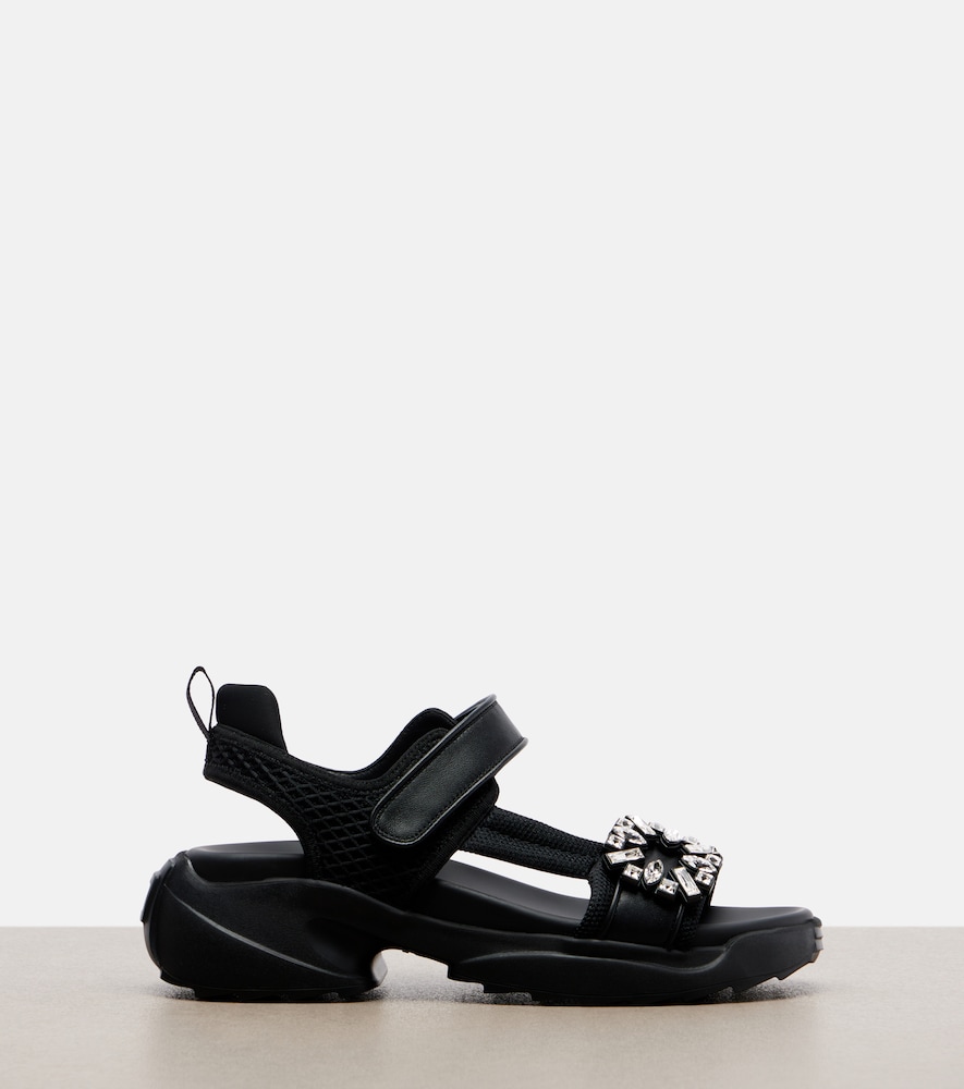  Roger Vivier Roger Vivier Viv' Run Embellished Sandals 