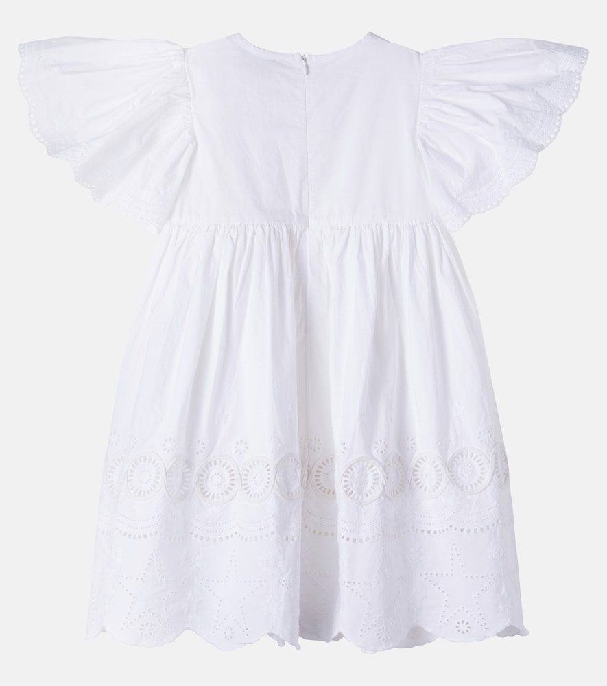  Stella Mccartney Kids Stella Mccartney Kids Besticktes Kleid Aus Baumwollpopeline 