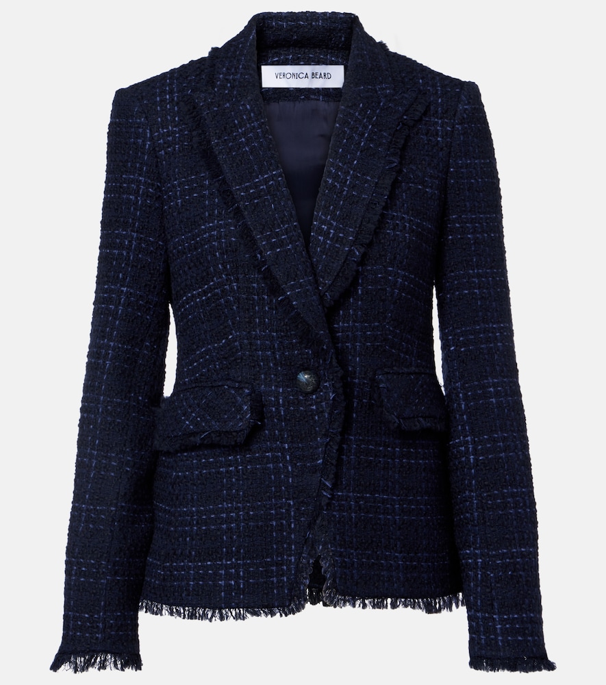 Veronica Beard Women's Blue Checked Tweed Blazer UK Size 4 - Mytheresa
