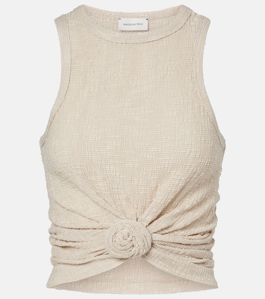 Magda Butrym Floral-appliqué tank top