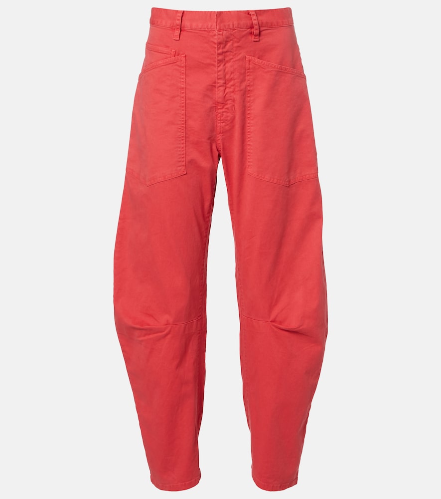 Nili Lotan Shon cotton barrel-leg pants