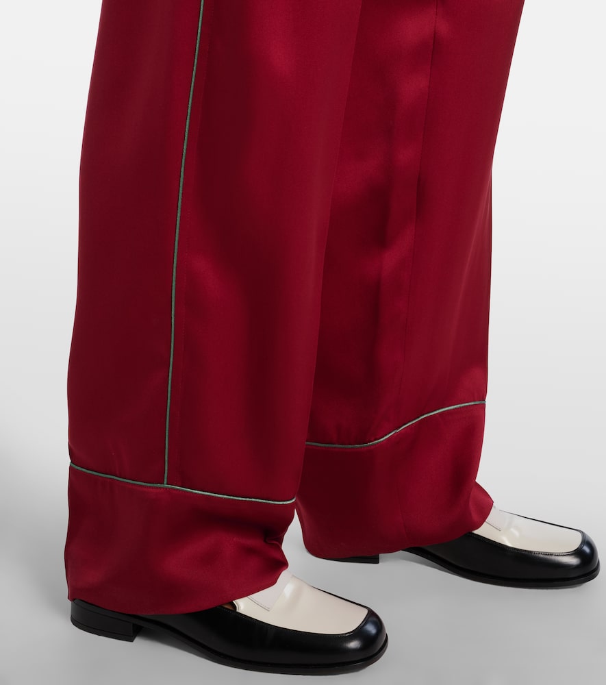  Givenchy Givenchy Weite Hose Aus Seidensatin 