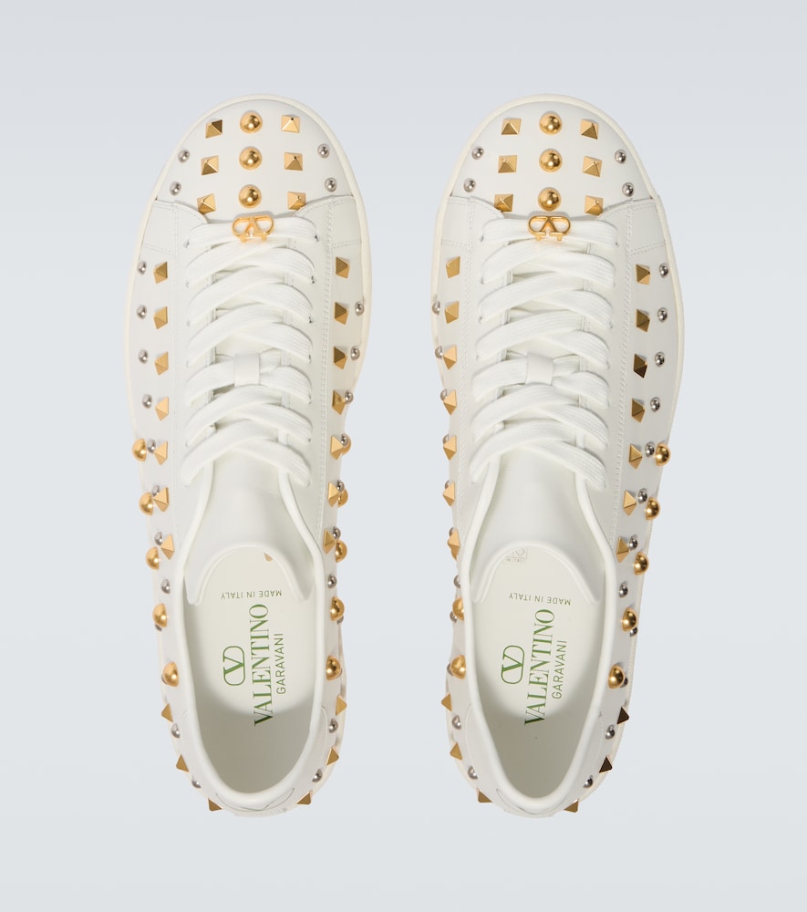  Valentino Valentino Verzierte Sneakers Royco Aus Leder 