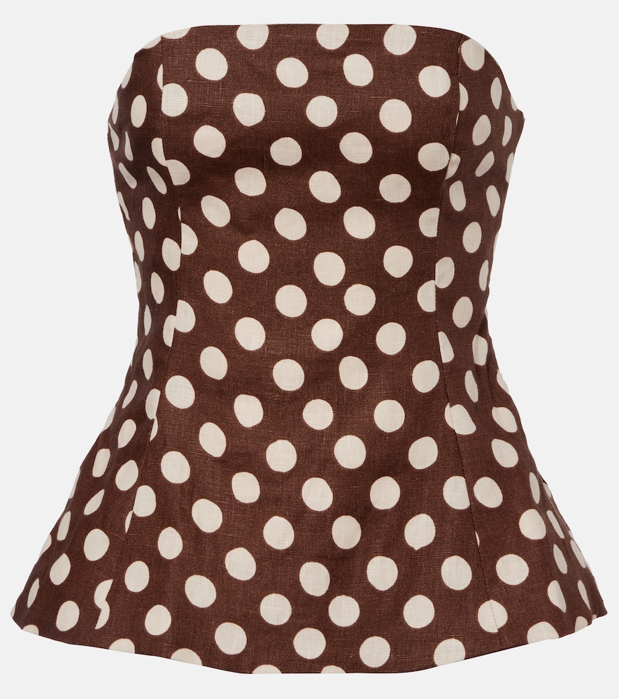 Faithfull Top bustier Petro en lin pois 147 €