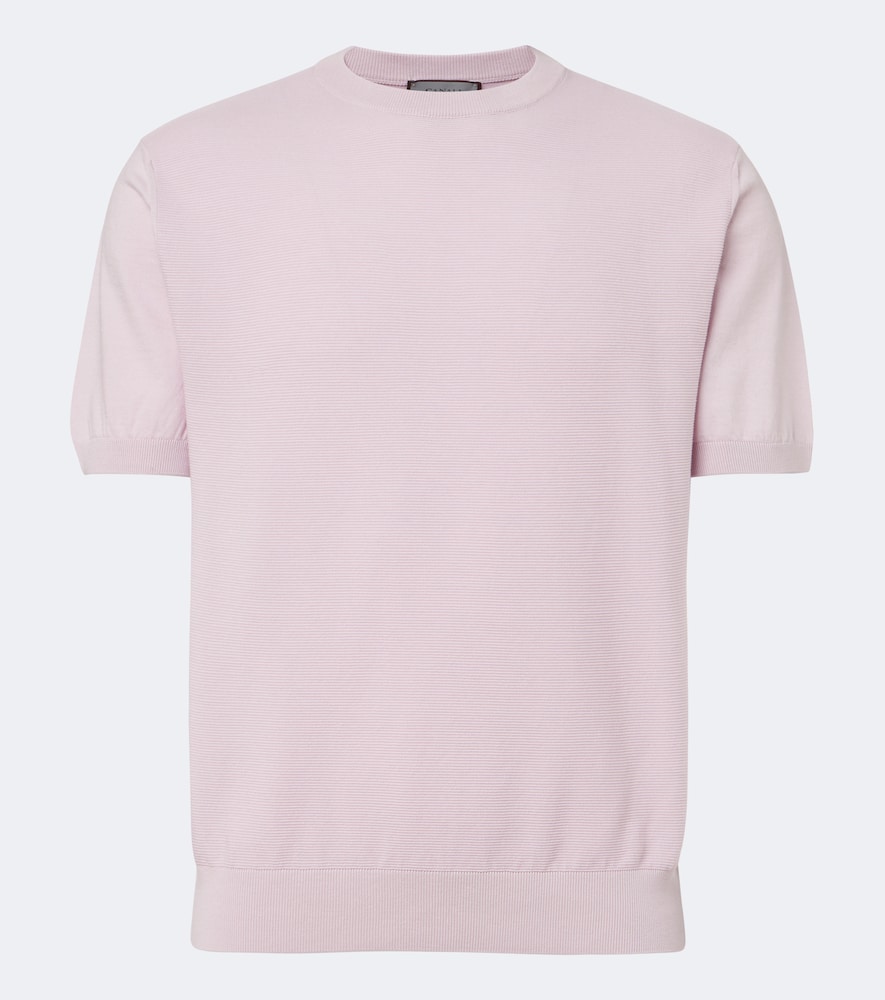 Pullover in cotone e seta