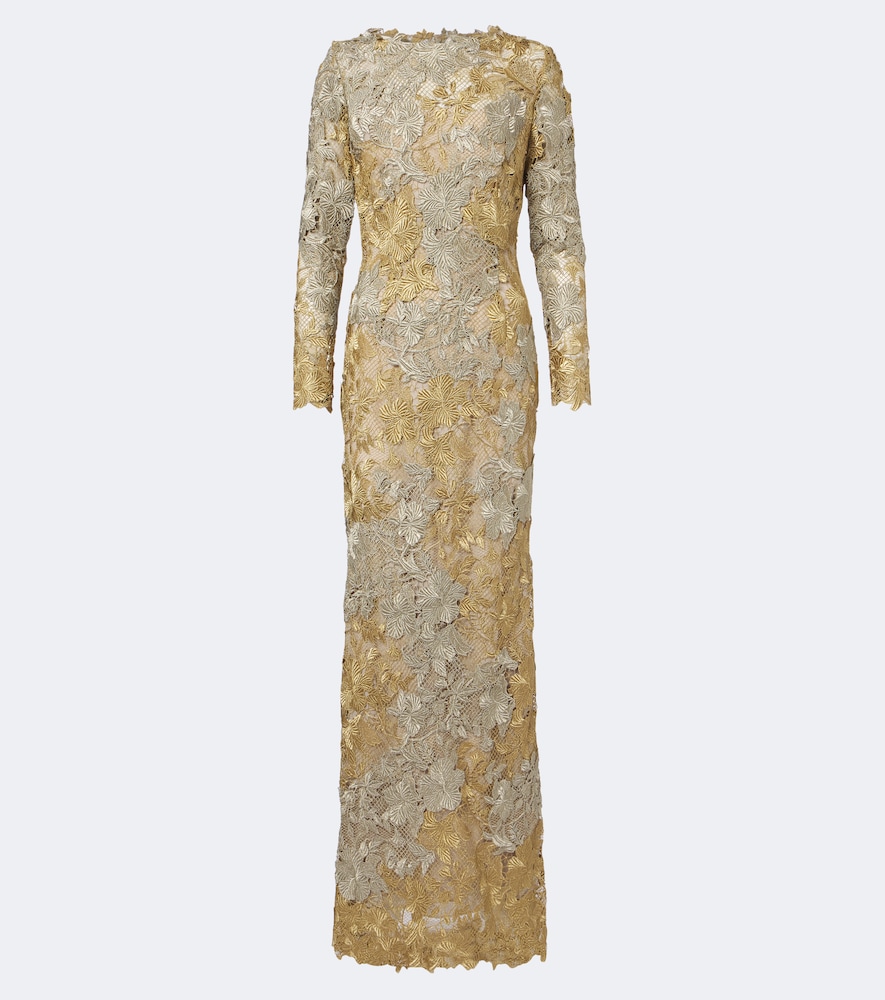 Robe aus Guipure-Spitze