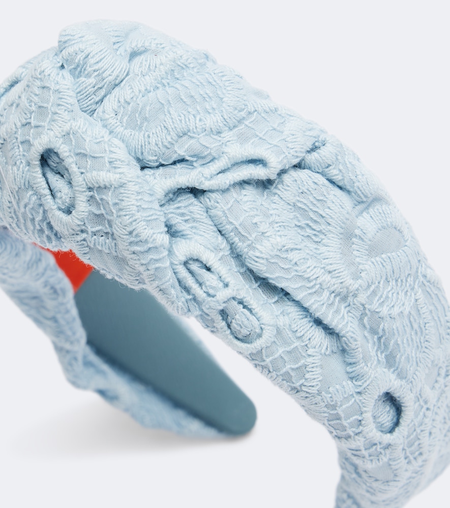 La DoubleJ Knotted printed cotton headband | Thumbnail 2