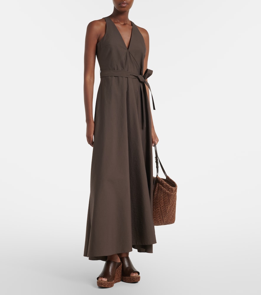  Brunello Cucinelli Brunello Cucinelli Maxikleid Aus Einem Baumwollgemisch 