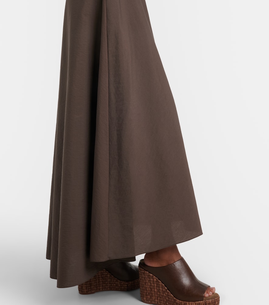  Brunello Cucinelli Brunello Cucinelli Maxikleid Aus Einem Baumwollgemisch 
