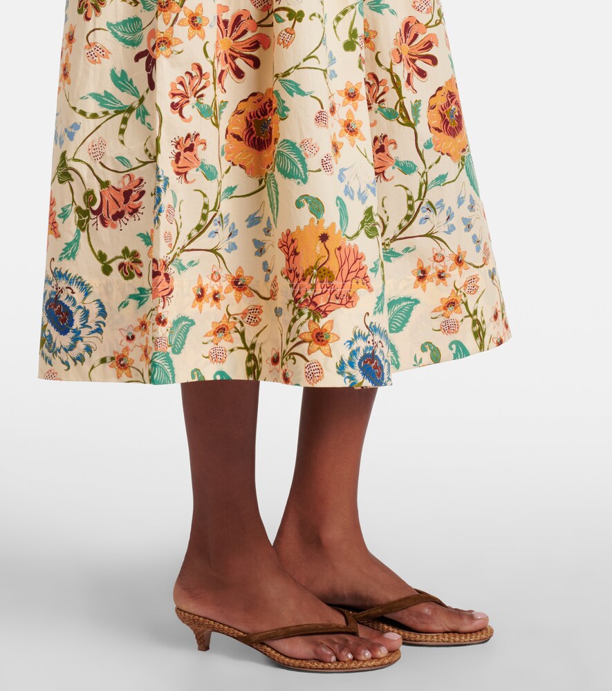 Theodora Floral Cotton Midi
