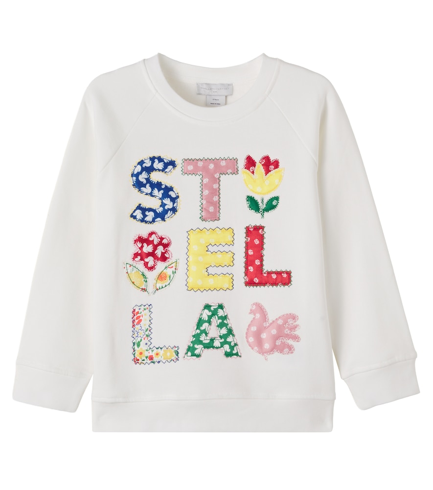 Stella Mccartney Kids Multicoloured Patchwork Logo Cotton Jersey Sweatshirt Y Size 3 - Mytheresa