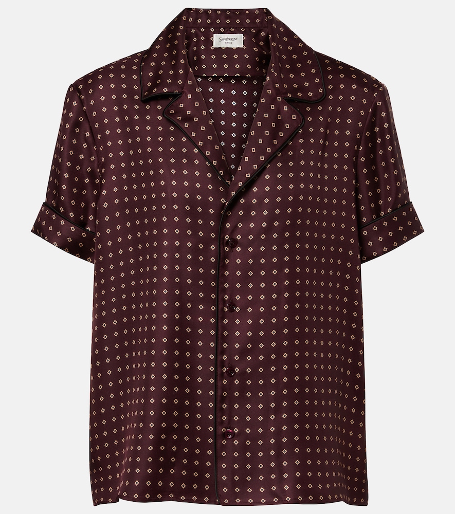 Saint Laurent Printed Silk Shirt by Saint Laurent