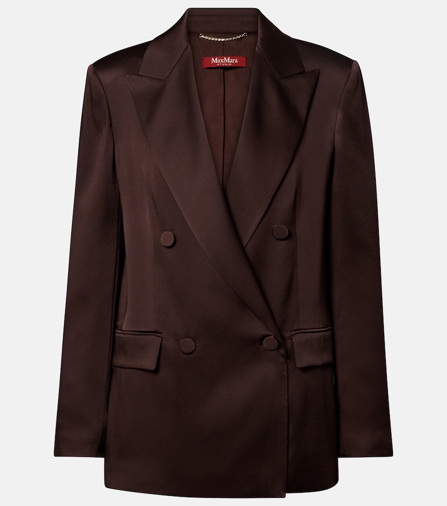 Blazer Arca in satin doppiopetto