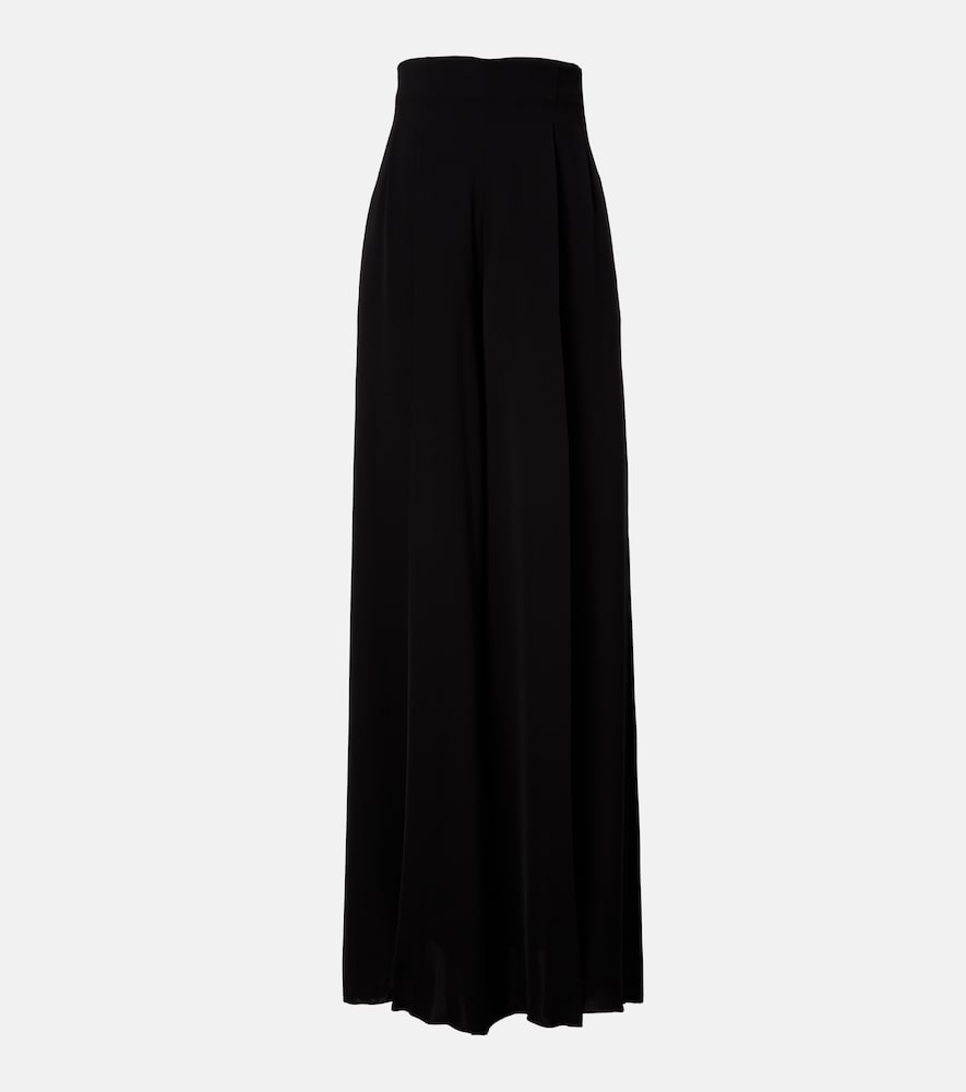 Max Mara Women's Black Elegante Cady Wide-Leg Pants UK Size 18 - Mytheresa