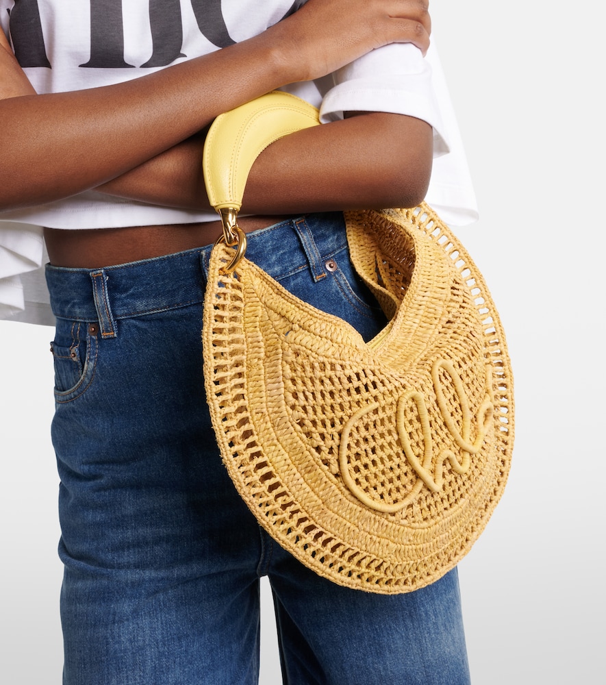 Chloé Summer Banana raffia shoulder bag