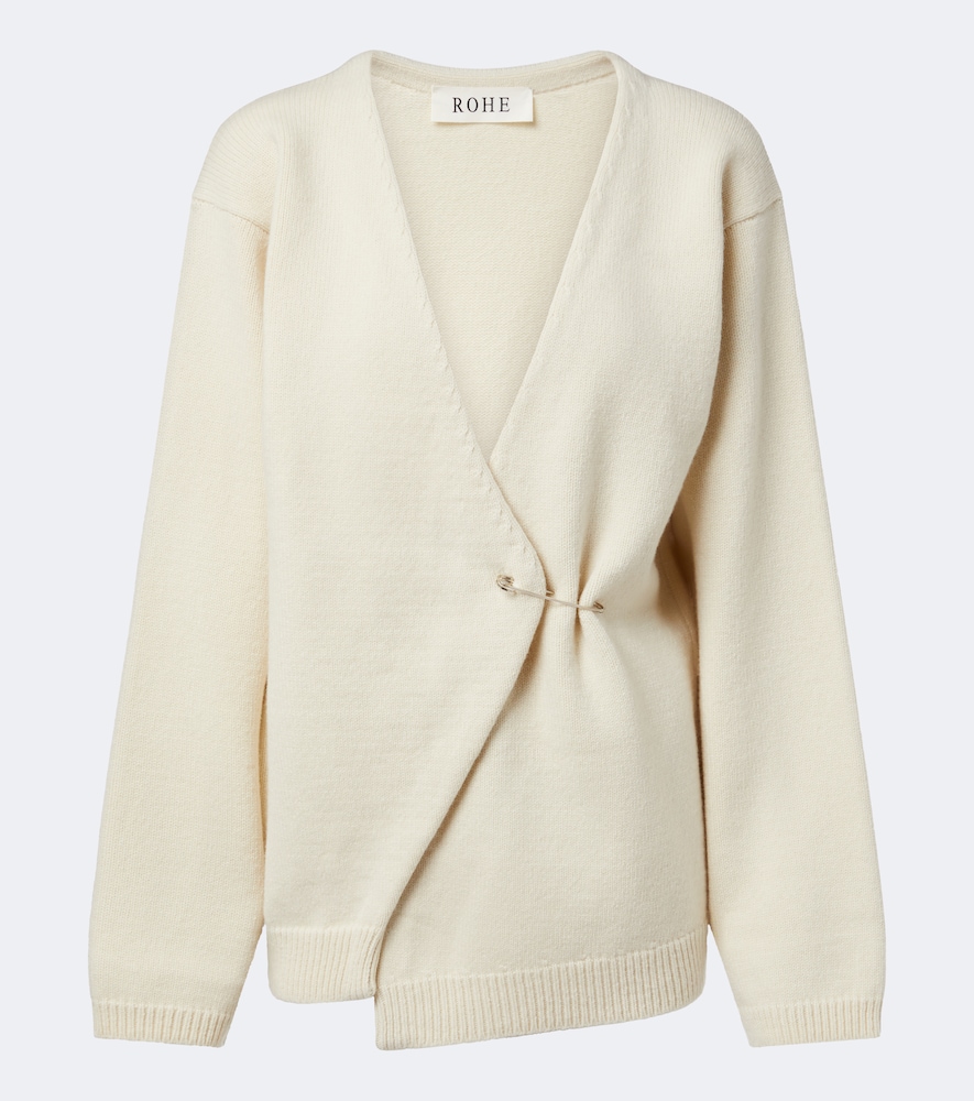 Róhe Cardigan portefeuille en laine et cachemire