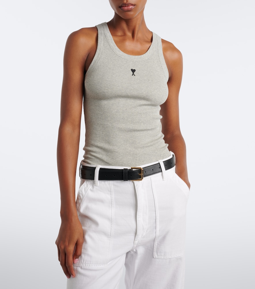 Ami De Cœur Cotton Jersey Tank Top